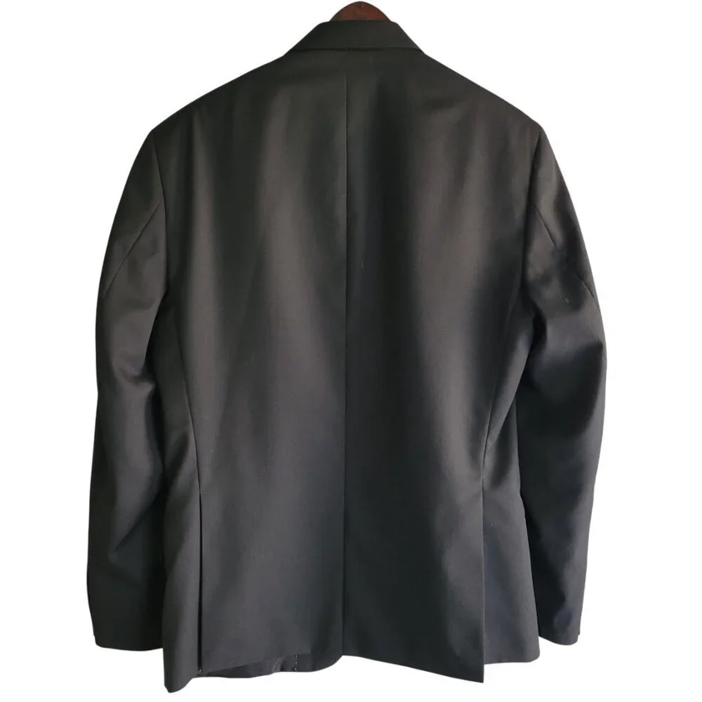 Kenneth Cole 38S Slim Fit Charcoal Wool Blend Blazer